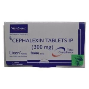 Virbac Cephalexin | Lixen Tablet For Dog & Cats (300 mg) 7 Tablets In One Strip - Image 1