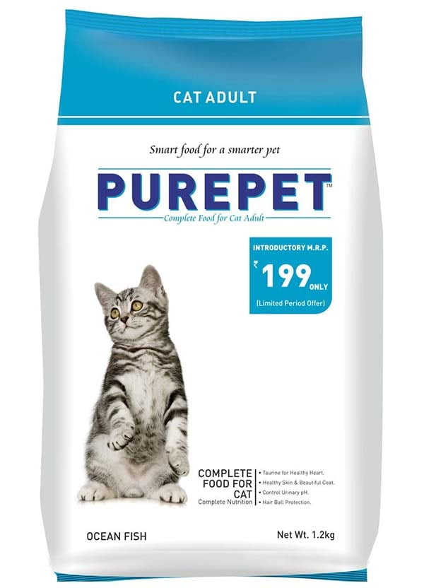 Purepet Adult Dry Cat Food, Ocean Fish, The Pet Being