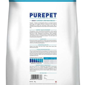 Purepet Chicken and Vegetables Adult Dog Food The Pet Being