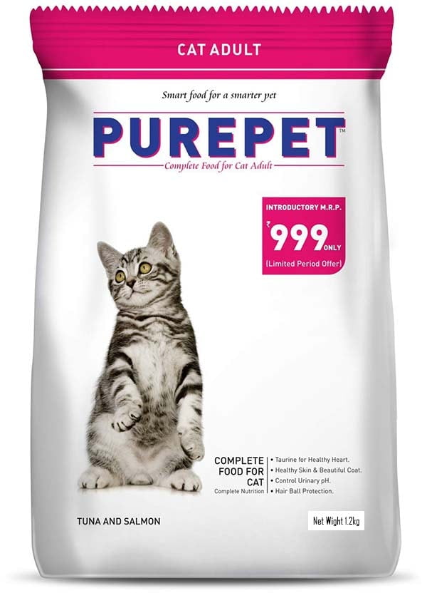 Purepet Tuna and Salmon 1.2 kg Dry Adult Cat Food Purepet Tuna and Salmon 1.2 kg Dry Adult Cat Food