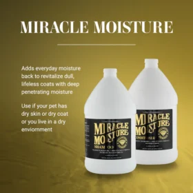Chris Christensen Diamond Series Miracle Moisture Dog Shampoo – Deep Hydration, Coat Repair & Shine Enhancement for Dry, Damaged Coats