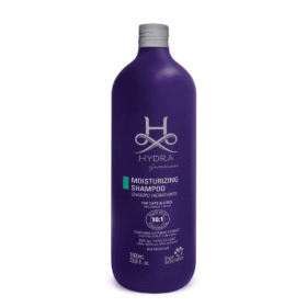 Hydra Groomers Moisturizing Shampoo 1000ml purple bottle for cats and dogs – 10:1 dilution, oatmeal extract, balanced pH by Pet Society