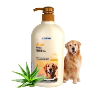 Forcans Aloe Rinse Dog Conditioner – Aloe Vera & Vitamin E Formula for Soft, Tangle-Free & Shiny Coat (750 ML)