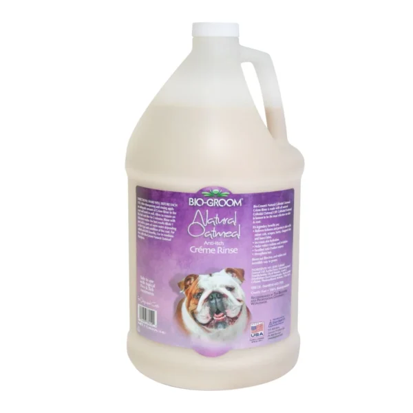 Bio-Groom Natural Oatmeal Anti-Itch Crème Rinse Conditioner – 10% Colloidal Oatmeal Soothing Treatment for Dogs & Cats, Gallon (3.8 L) Bio-Groom Natural Oatmeal Anti-Itch Crème Rinse Conditioner – 10% Colloidal Oatmeal Soothing Treatment for Dogs & Cats, Gallon (3.8 L)