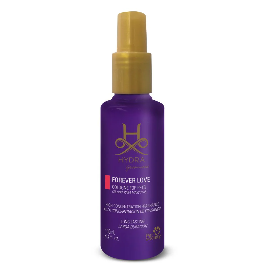 Hydra Groomers Forever Love Pet Cologne – Long-Lasting Fruity Floral Fragrance Spray for Dogs & Cats (130 ML)