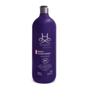 Hydra Groomers Moisturizing Conditioner 1000ml purple bottle for cats and dogs – 10:1 dilution, oatmeal extract, balanced pH