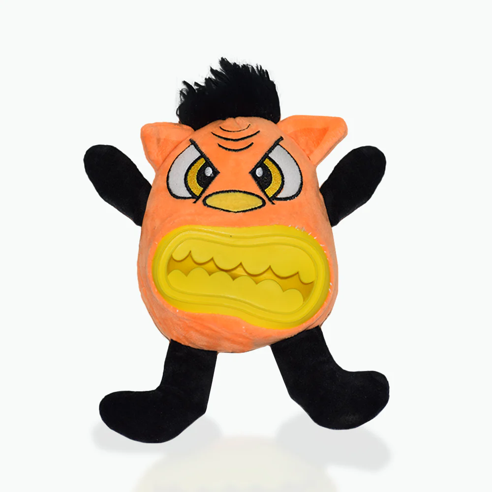BASIL Plush Treat Monster – Interactive Treat-Dispensing Plush Toy for Dogs