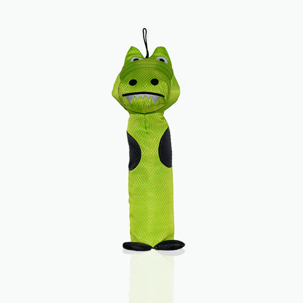 BASIL Crunchy Crocodile – Interactive Squeaky & Crinkle Toy for Tough Chewing Dogs