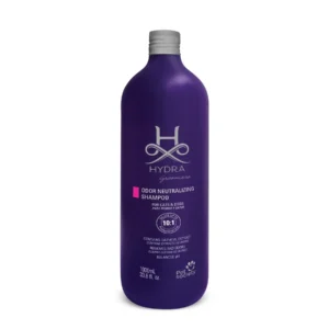 Hydra Groomers Odour Neutralizing Shampoo 1000ml purple bottle for cats and dogs – oatmeal extract, removes bad odours, 10:1 dilution, balanced pH by Pet Society