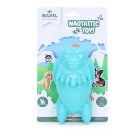 BASIL Squeaky Lion TPR Chew Toy for Dogs & Puppies – Durable, Safe & Squeaky Fun