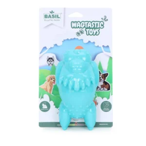 BASIL Squeaky Lion TPR Chew Toy for Dogs & Puppies – Durable, Safe & Squeaky Fun