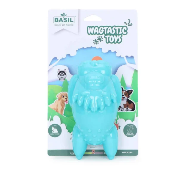 BASIL Squeaky Lion TPR Chew Toy for Dogs & Puppies – Durable, Safe & Squeaky Fun