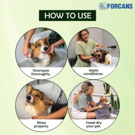 Forcans Aloe Rinse Dog Conditioner – Aloe Vera & Vitamin E Formula for Soft, Tangle-Free & Shiny Coat (750 ML) - Image 3