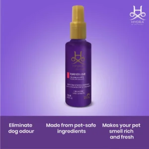 Hydra Groomers Forever Love Pet Cologne – Long-Lasting Fruity Floral Fragrance Spray for Dogs & Cats (130 ML) - Image 3