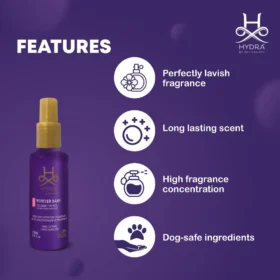 Hydra Groomers Forever Baby Pet Cologne – Soft Floral Fragrance Spray for Dogs & Cats (130 ML) - Image 3