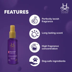 Hydra Groomers Forever Baby Pet Cologne – Soft Floral Fragrance Spray for Dogs & Cats (130 ML) - Image 3
