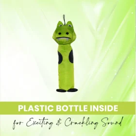 BASIL Crunchy Crocodile – Interactive Squeaky & Crinkle Toy for Tough Chewing Dogs - Image 3