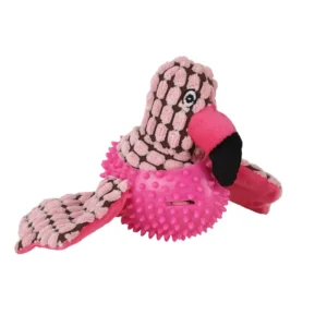 BASIL Bird Plush Pet Toy for Dogs & Puppies – Squeaky Neck Plush Toy (Pink) - Image 3