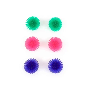BASIL Cat Soft Ball with Spikes – Pack of 6 Lightweight Bouncy Balls for Cats & Kittens