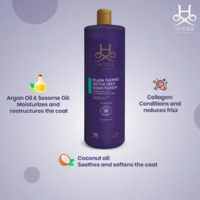 Hydra Groomers Flash Thermo Active Deep Conditioner for Dogs & Cats – 90-Second Salon-Grade Conditioning Treatment (900 g) - Image 4