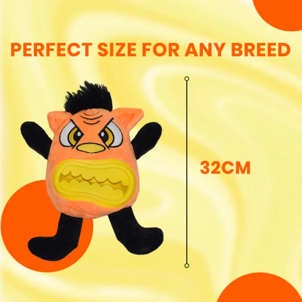 BASIL Plush Treat Monster – Interactive Treat-Dispensing Plush Toy for Dogs