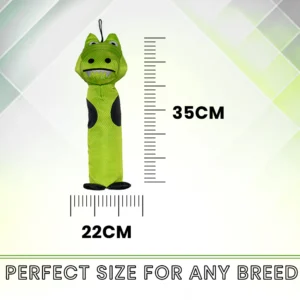 BASIL Crunchy Crocodile – Interactive Squeaky & Crinkle Toy for Tough Chewing Dogs
