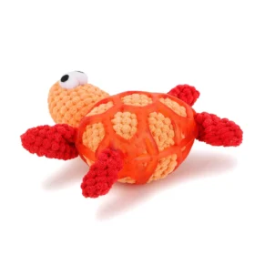 BASIL Plush Tortoise Pet Toy – Soft Plush & TRP Rubber Chew Toy for Dogs - Image 4