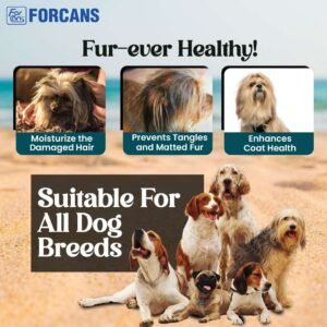 Forcans Long Coat Aloe Shampoo for Dogs – Moisturising, Detangling & Shine-Boosting Dog Shampoo (750 ML) - Image 5