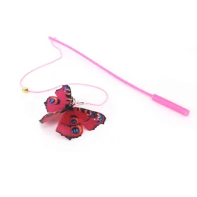 BASIL Cat Teaser Stick with Butterfly & Bell – Interactive Wand Toy for Cats & Kittens - Image 4