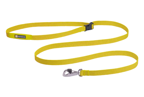 Ruffwear Flagline Hands-Free Dog Leash – Ultralight UHMwPE Webbing, Lockable Crux Clip, Waist-Worn or Hand-Held, 6.5 ft
