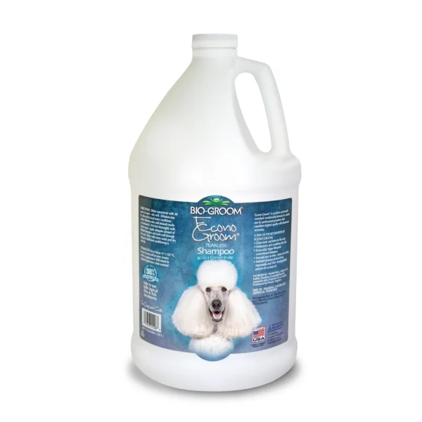 Bio-Groom Econo-Groom Tearless Concentrate Dog Shampoo – 30:1 Professional Grooming Shampoo with Lanolin & Protein, 3.8L Gallon