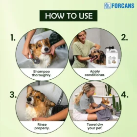 Forcans Aloe Rinse Conditioner – Aloe Vera, Collagen & Vitamin E for Soft, Tangle-Free Coat (4 L) - Image 5