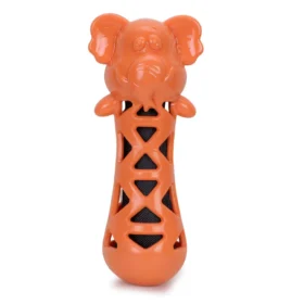 BASIL Crackling Elephant TPR Chew Toy for Dogs & Puppies – Durable, Crackle-Sound Dental Chew Toy