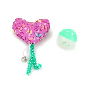 BASIL Stuffed Cat Nip Chew with Rattle Ball – 2-in-1 Catnip Chew Toy & Rattle Ball Set for Cats & Kittens