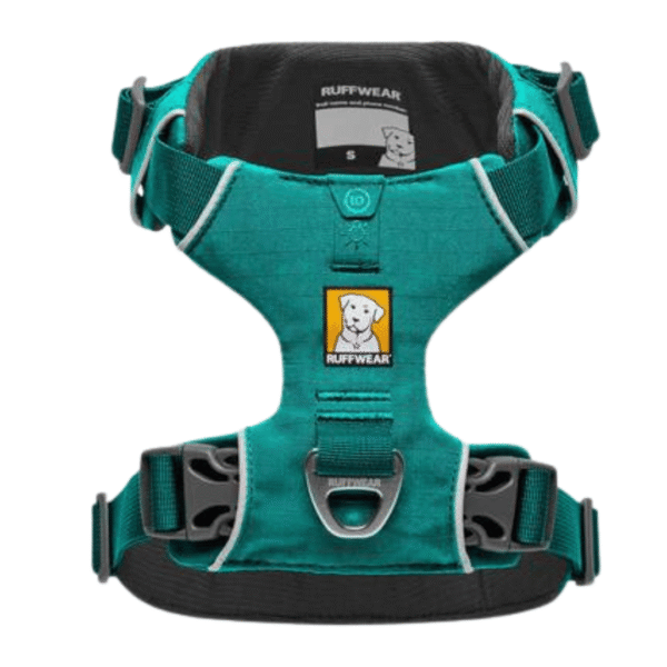 Ruffwear Front Range Padded Dog Harness – 4-Point Adjustment, Dual Leash Attachment, ID Pocket, Everyday Adventure Harness