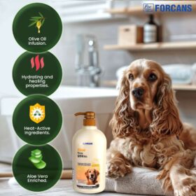 Forcans Aloe Rinse Dog Conditioner – Aloe Vera & Vitamin E Formula for Soft, Tangle-Free & Shiny Coat (750 ML) - Image 5