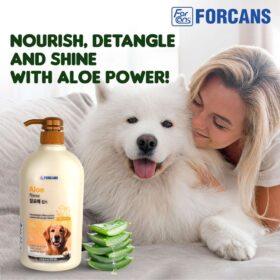 Forcans Aloe Rinse Dog Conditioner – Aloe Vera & Vitamin E Formula for Soft, Tangle-Free & Shiny Coat (750 ML) - Image 6