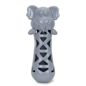 BASIL Crackling Elephant TPR Chew Toy for Dogs & Puppies – Durable, Crackle-Sound Dental Chew Toy