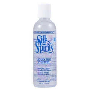 Chris Christensen Silk Spirits Liquid Silk Protein – Leave-In Coat Repair, Anti-Frizz Serum & Shine Enhancer for Dry, Damaged Coats