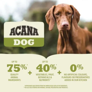 Acana Adult Large Breed Grain-Free Dry Dog Food – 60% Animal Ingredients with Glucosamine & Chondroitin for Big Dogs - Image 3