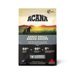 Acana Adult Small Breed Grain-Free Dry Dog Food – 60% Animal Ingredients with WholePrey Nutrition for Small Dogs