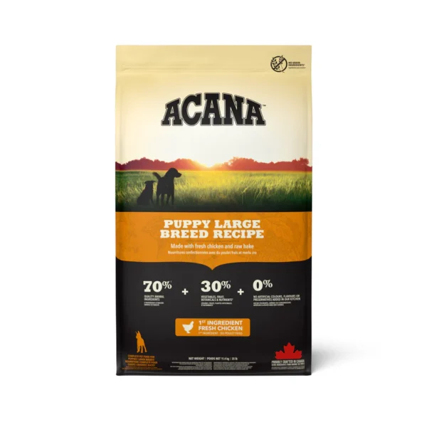 Acana Puppy Large Breed Grain-Free Dry Dog Food – High-Protein, Controlled-Fat Formula for Large Breed Puppies