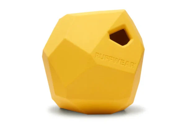 Ruffwear Gnawt-a-Rock Natural Rubber Dog Toy – Treat-Dispensing, Chew-Resistant Fetch and Play Toy for Dogs