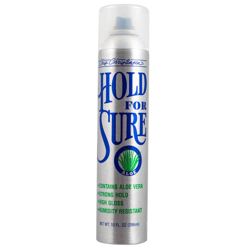 Chris Christensen Hold For Sure Dog Spray – Flexible Hold Finishing Spray, Coat Control & Shape Retention for Grooming and Styling