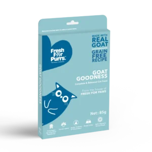 Fresh For Purrs Goat Goodness Cat Food – Fresh Goat Meat Recipe, High Protein Natural Meal & Easy Digest Nutrition for Cats