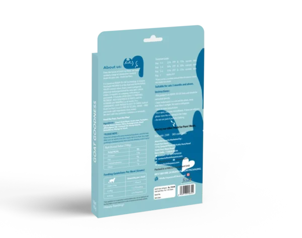 Fresh For Purrs Goat Goodness Cat Food – Fresh Goat Meat Recipe, High Protein Natural Meal & Easy Digest Nutrition for Cats