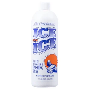 Chris Christensen Ice on Ice Detangling & Finishing Dog Spray – Leave-In Conditioner, Anti-Static, UV Protection & Shine Enhancer