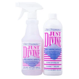 Chris Christensen Just Divine Brushing Dog Spray – Anti-Static Detangler, Coat Control & Daily Grooming Spray for Smooth Brushing
