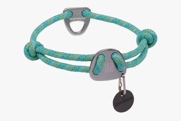 Ruffwear Knot-a-Collar Climbing Rope Dog Collar – Reflective, Adjustable, Low-Profile Everyday Collar for Dogs
