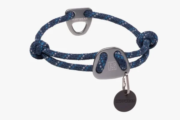 Ruffwear Knot-a-Collar Climbing Rope Dog Collar – Reflective, Adjustable, Low-Profile Everyday Collar for Dogs
